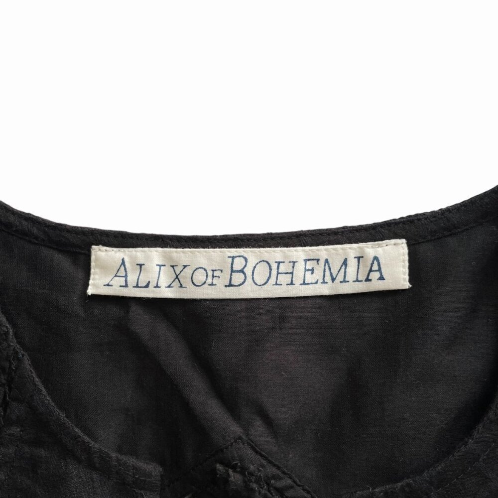 Alix of Bohemia Winifred Black Eyelet Dress Obsidian Medium  An elegant, bohemia - Picture 11 of 14